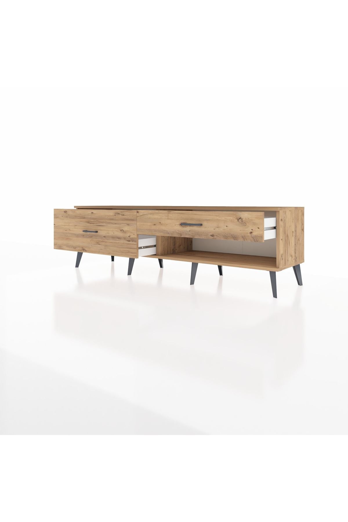 Hyperion TV Ünitesi 2 Çekmeceli  176x44x51 Çam-Çam/Çam