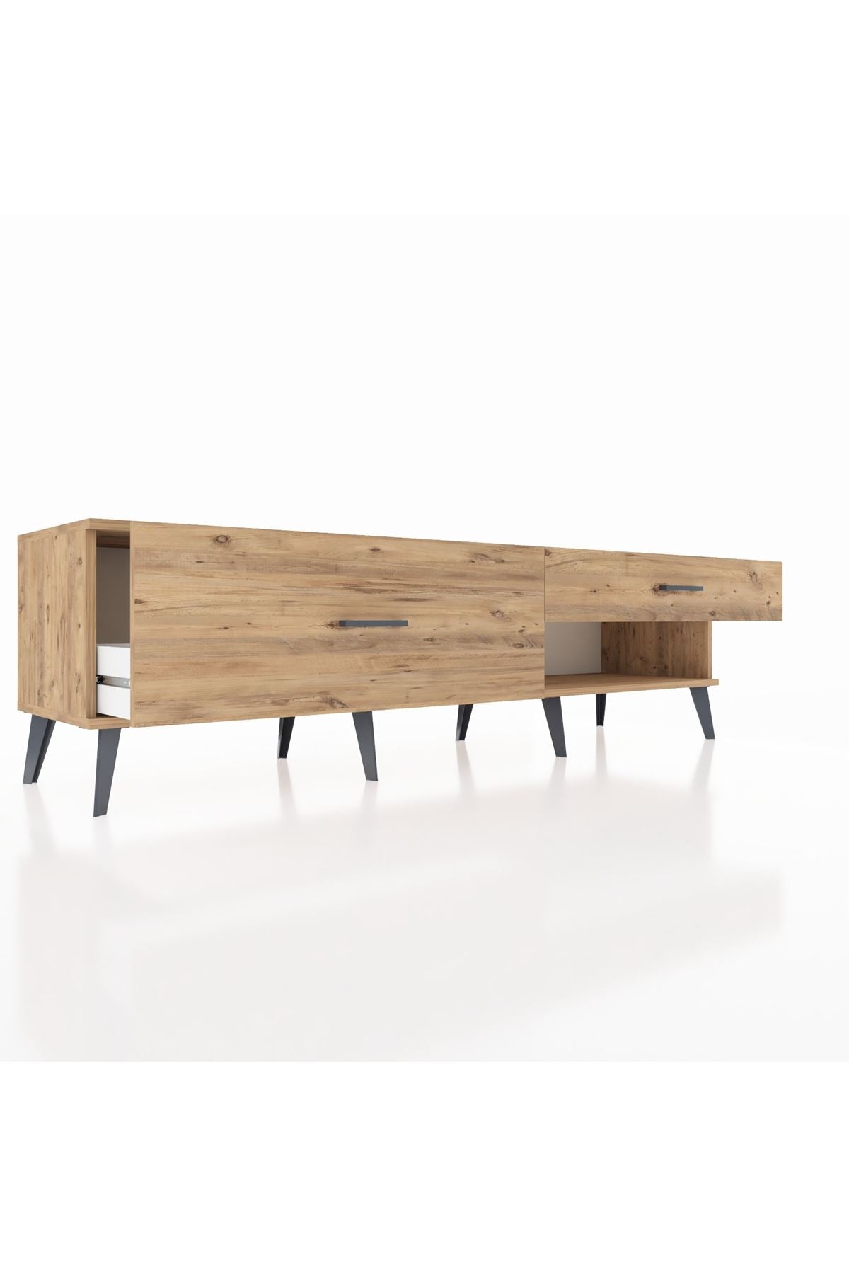 Hyperion TV Ünitesi 2 Çekmeceli  176x44x51 Çam-Çam/Çam