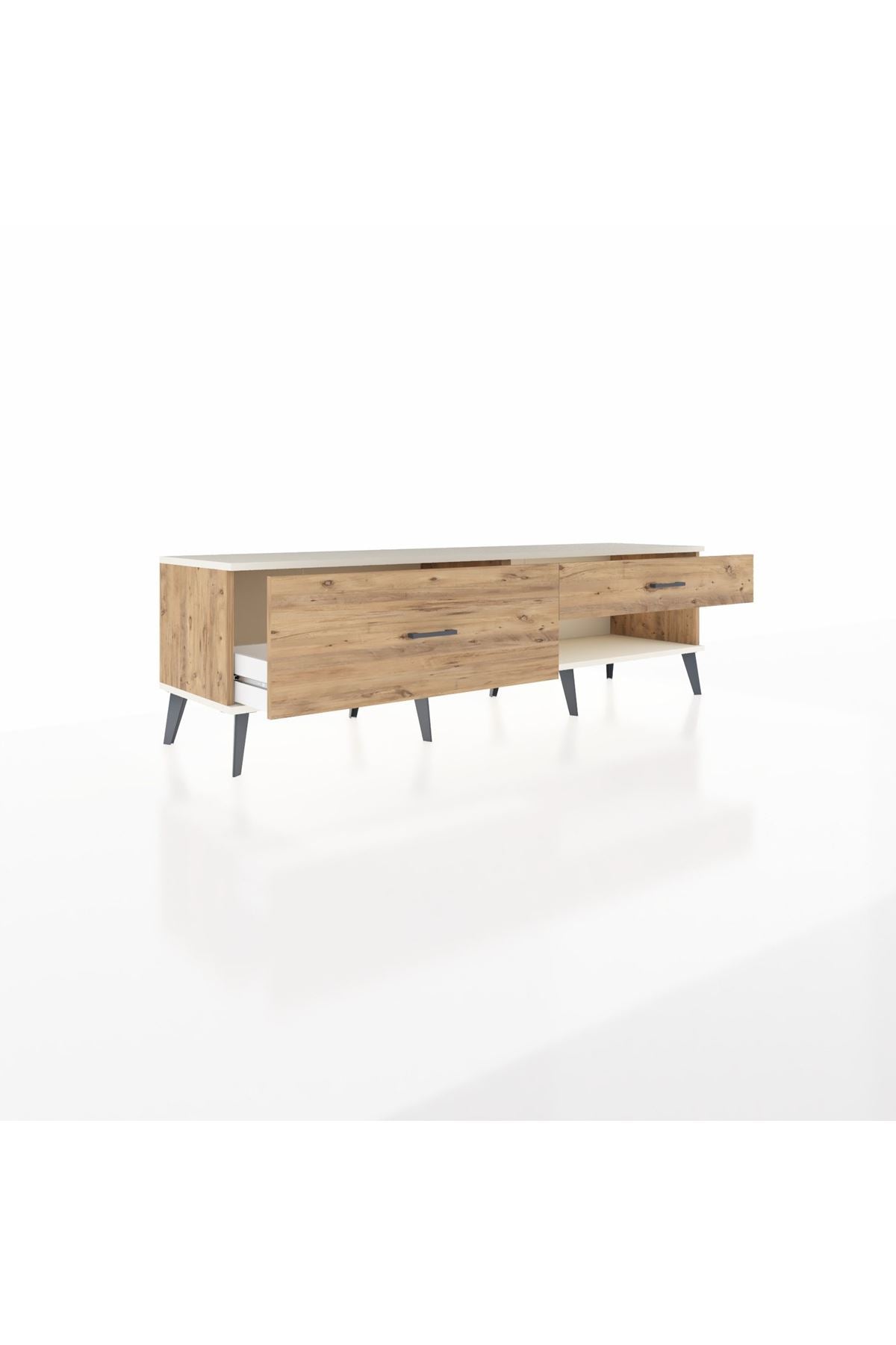 Hyperion TV Ünitesi 2 Çekmeceli  176x44x51 Çam-Aytaşı/Çam