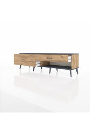 Hyperion TV Ünitesi 2 Çekmeceli  176x44x51 Çam-Antrasit/Çam