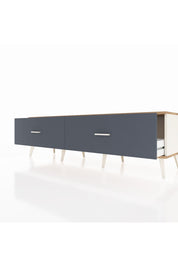 Hyperion TV Ünitesi 2 Çekmeceli  176x44x51 Aytaşı-Çam/Antrasit