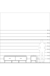 Hyperion TV Ünitesi 2 Çekmeceli  176x44x51 Aytaşı-Çam/Antrasit