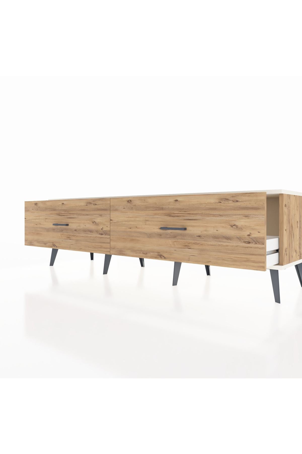 Hyperion TV Ünitesi 2 Çekmeceli  176x44x51 Çam-Aytaşı/Çam