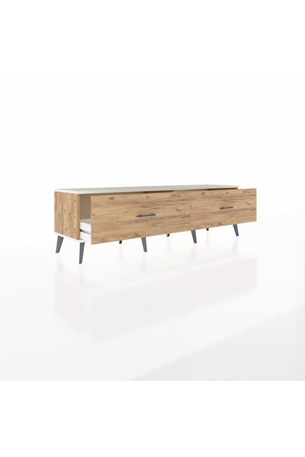 Hyperion TV Ünitesi 2 Çekmeceli  176x44x51 Çam-Aytaşı/Çam