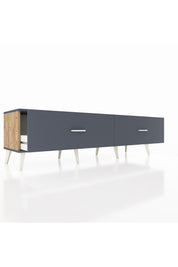 Hyperion TV Ünitesi 2 Çekmeceli  176x44x51 Çam-Antrasit/Antrasit