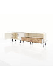 Arges TV Ünitesi 2 Raflı Tek Çekmeceli 2 Kapaklı 176x30x51 Aytaşı-Aytaşı/Çam