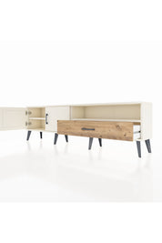 Arges TV Ünitesi 2 Raflı Tek Çekmeceli 2 Kapaklı 176x30x51 Aytaşı-Aytaşı/Çam