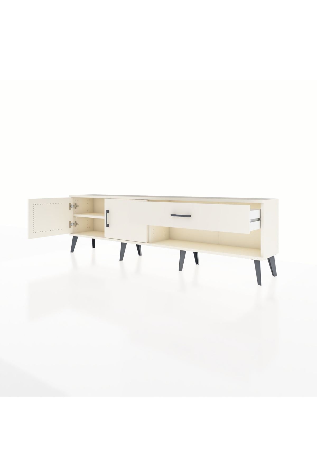 Arges TV Ünitesi Tek Raflı Tek Çekmeceli 2 Kapaklı 176x30x51 Aytaşı-Aytaşı/Aytaşı