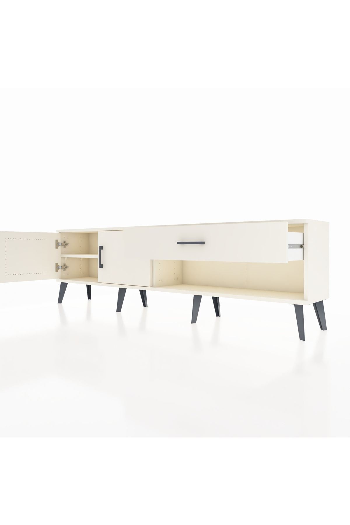 Arges TV Ünitesi Tek Raflı Tek Çekmeceli 2 Kapaklı 176x30x51 Aytaşı-Aytaşı/Aytaşı