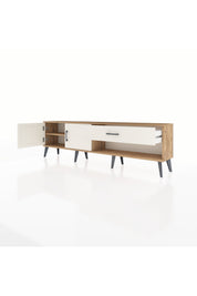 Arges TV Ünitesi Tek Raflı Tek Çekmeceli 2 Kapaklı 176x30x51 Çam-Aytaşı/Aytaşı