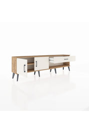 Arges TV Ünitesi Tek Raflı Tek Çekmeceli 2 Kapaklı 176x30x51 Çam-Aytaşı/Aytaşı