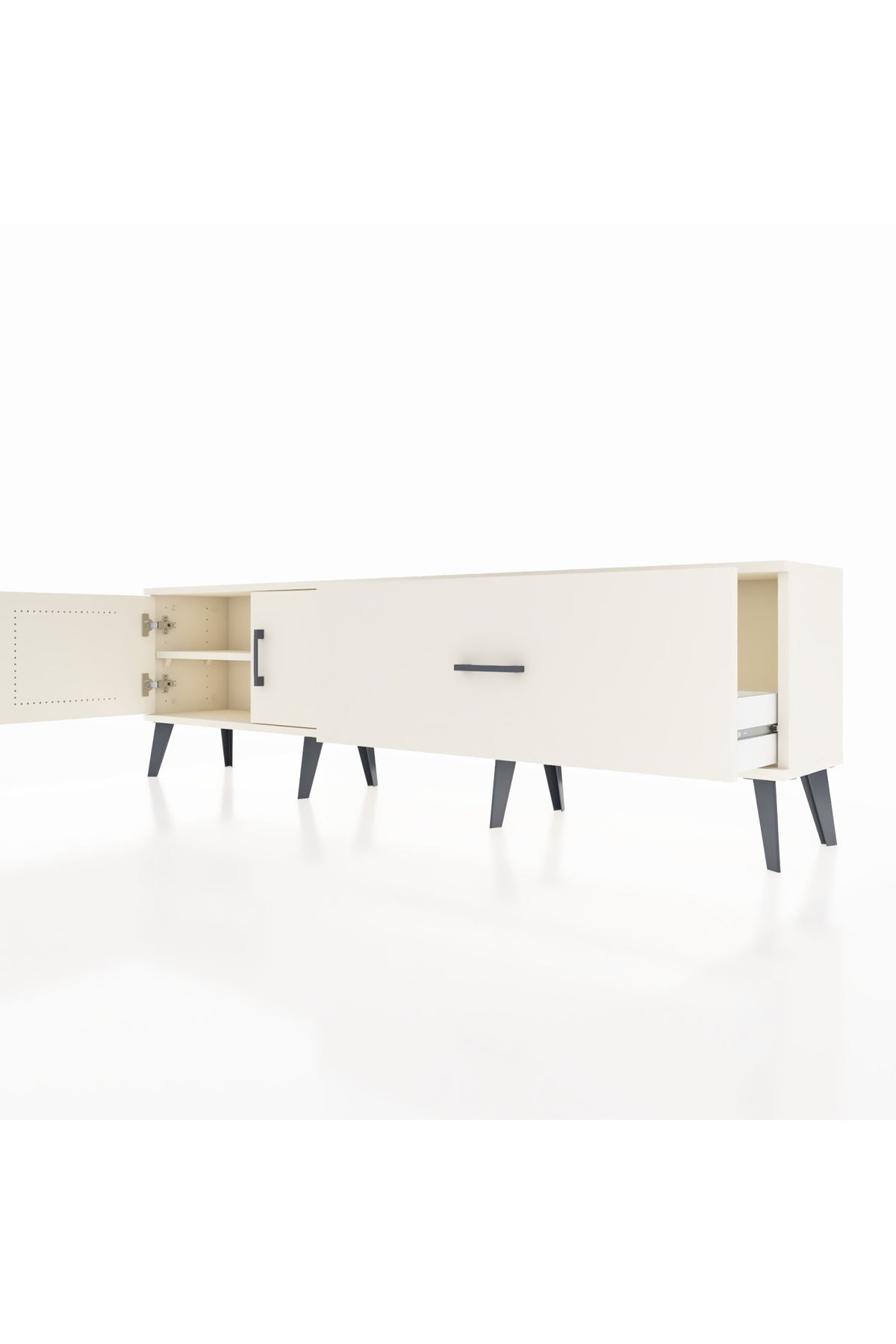 Arges TV Ünitesi Tek Raflı Tek Çekmeceli 2 Kapaklı 176x30x51 Aytaşı-Aytaşı/Aytaşı
