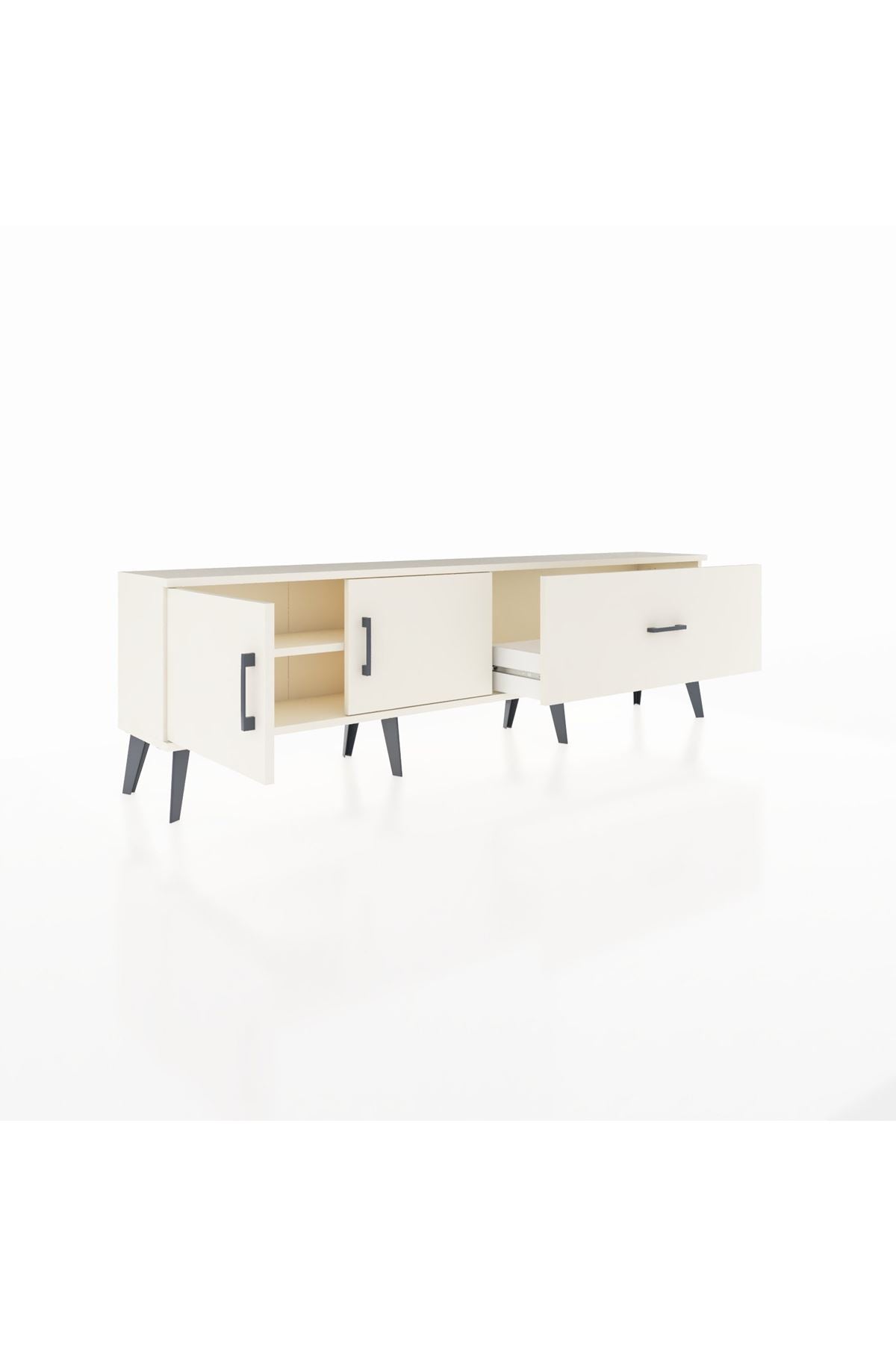 Arges TV Ünitesi Tek Raflı Tek Çekmeceli 2 Kapaklı 176x30x51 Aytaşı-Aytaşı/Aytaşı