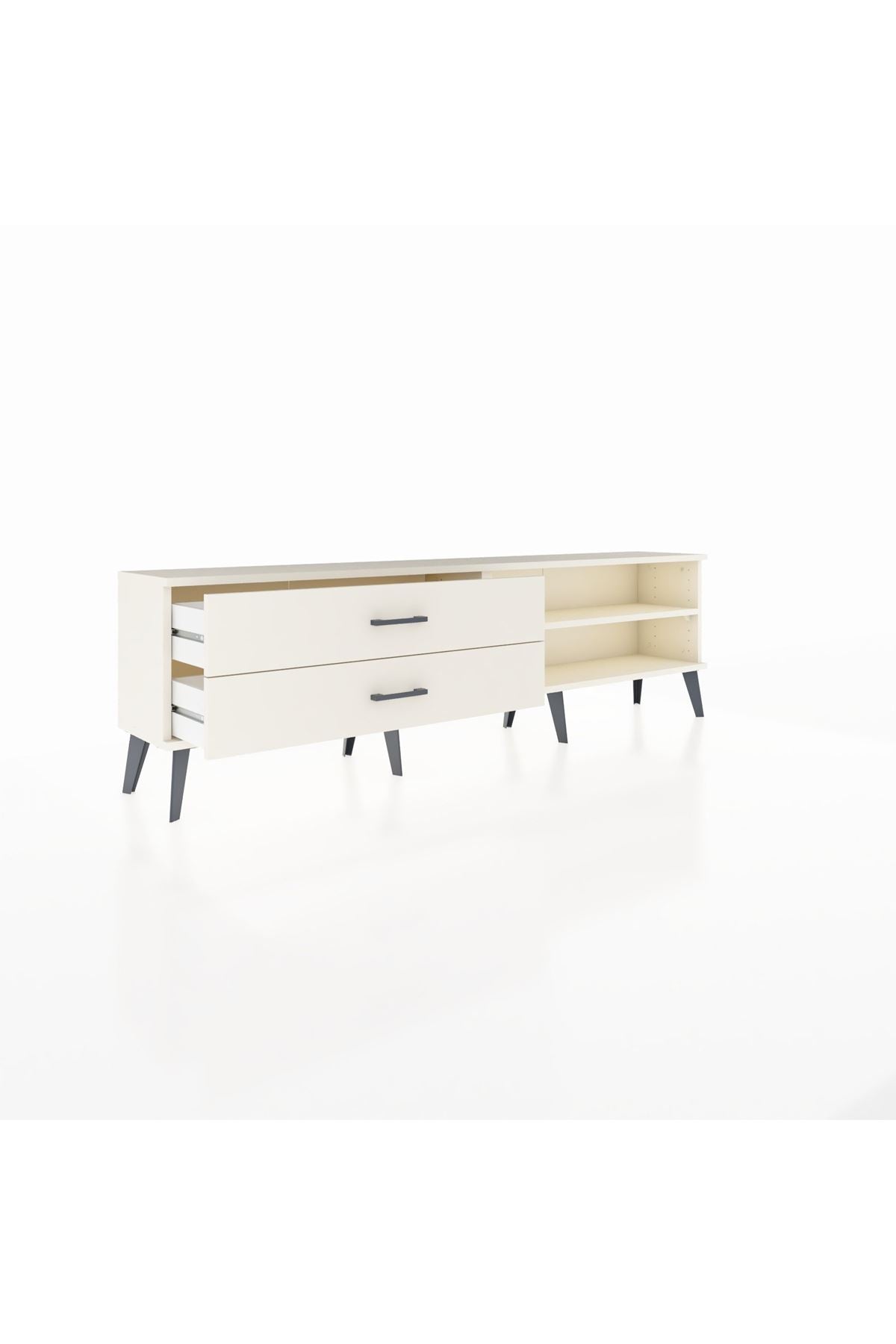 Arges TV Ünitesi Tek Raflı 2 Çekmeceli  176x30x51 Aytaşı-Aytaşı/Aytaşı