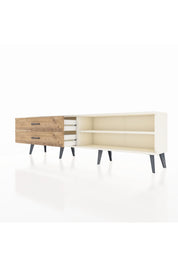 Arges TV Ünitesi Tek Raflı 2 Çekmeceli  176x30x51 Aytaşı-Aytaşı/Çam