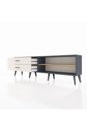 Arges TV Ünitesi Tek Raflı 2 Çekmeceli  176x30x51 Antrasit-Çam/Aytaşı