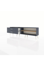 Arges TV Ünitesi Tek Raflı 2 Çekmeceli  176x30x51 Antrasit-Çam/Antrasit