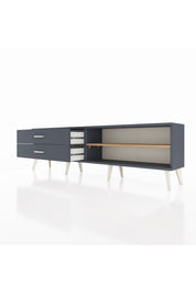 Arges TV Ünitesi Tek Raflı 2 Çekmeceli  176x30x51 Antrasit-Çam/Antrasit