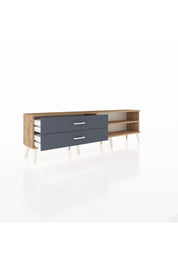 Arges TV Ünitesi Tek Raflı 2 Çekmeceli  176x30x51 Çam-Çam/Antrasit