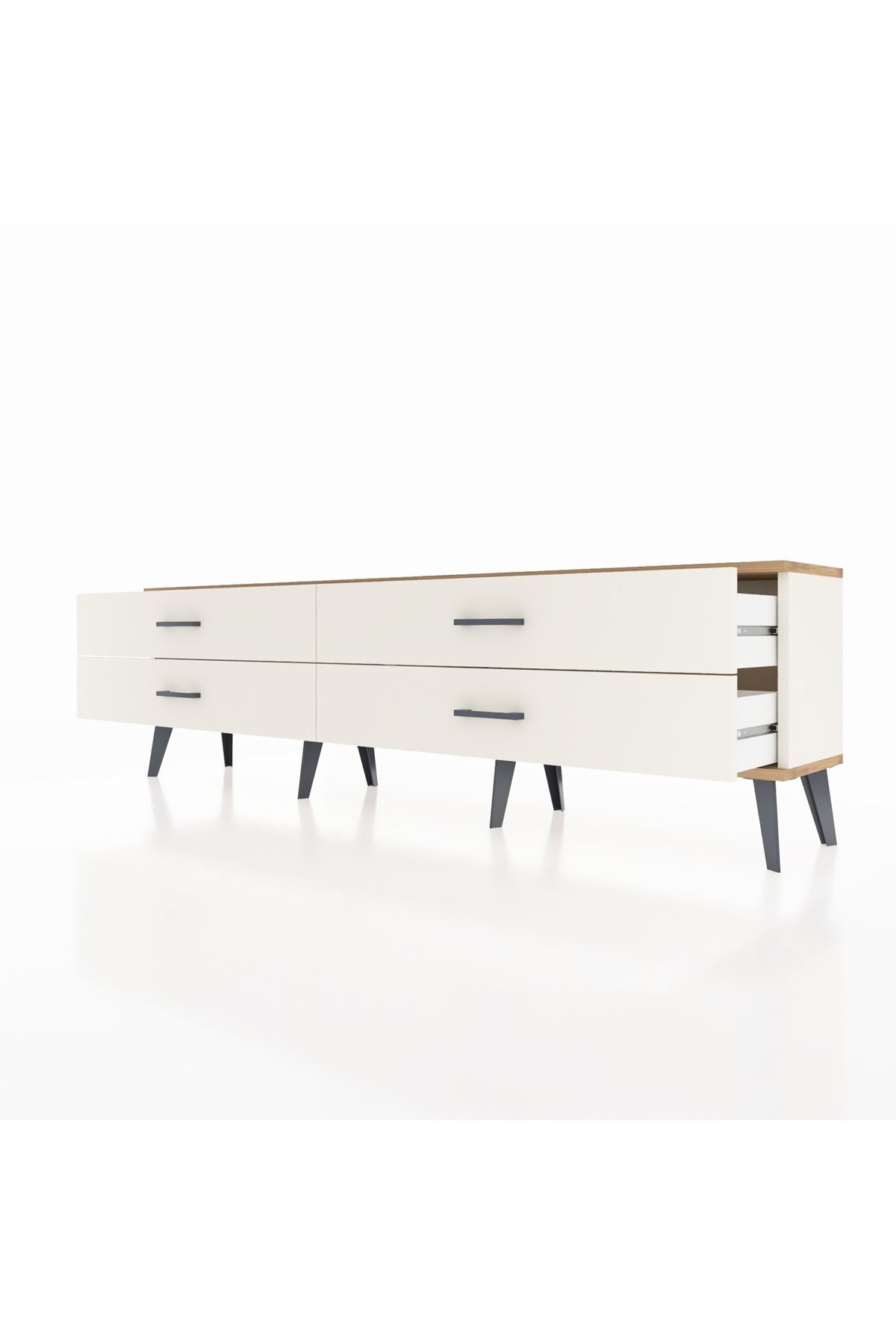 Arges TV Ünitesi 4 Çekmeceli  176x30x51 Aytaşı-Çam/Aytaşı