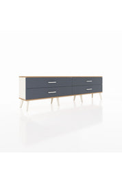 Arges TV Ünitesi 4 Çekmeceli  176x30x51 Aytaşı-Çam/Antrasit