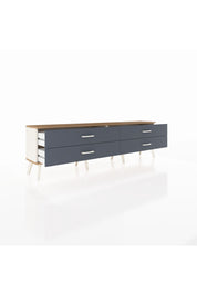 Arges TV Ünitesi 4 Çekmeceli  176x30x51 Aytaşı-Çam/Antrasit