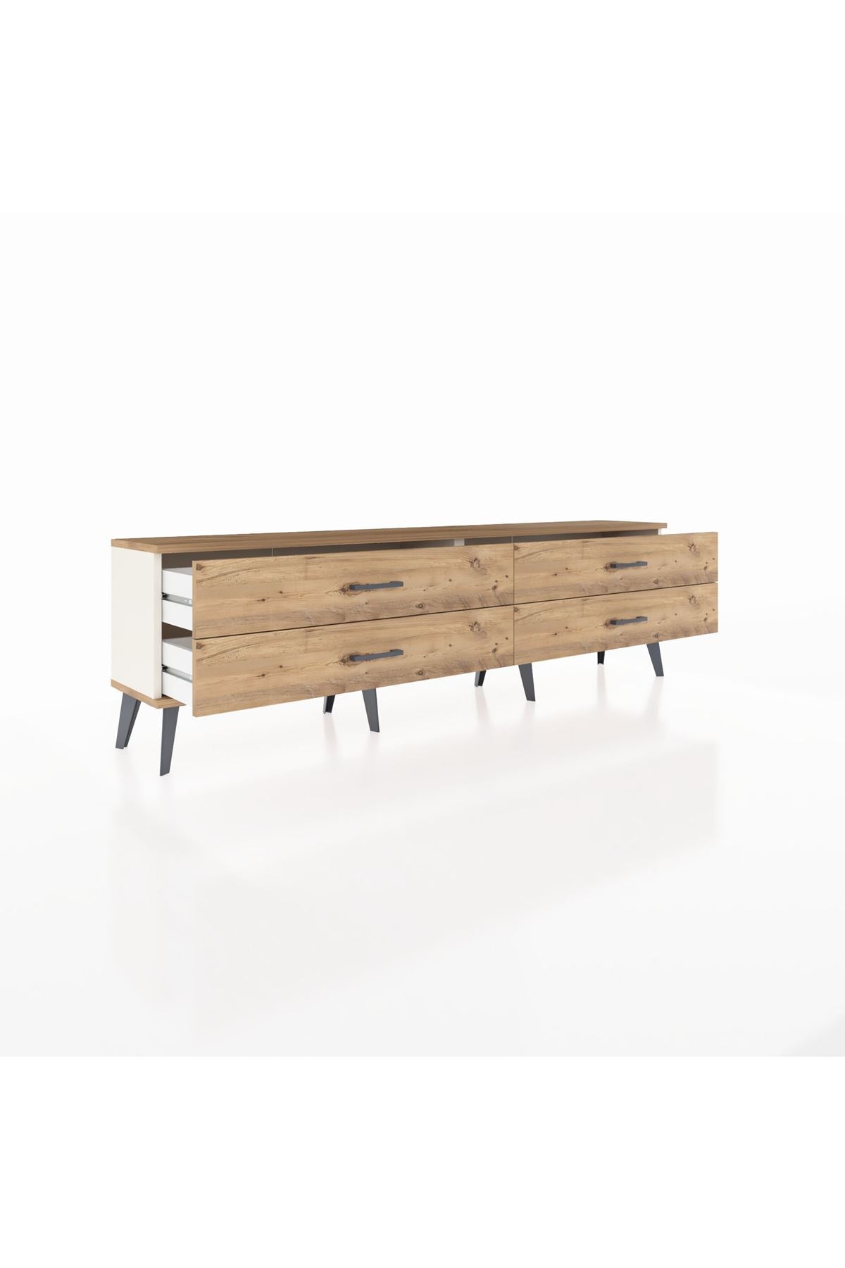 Arges TV Ünitesi 4 Çekmeceli  176x30x51 Aytaşı-Çam/Çam