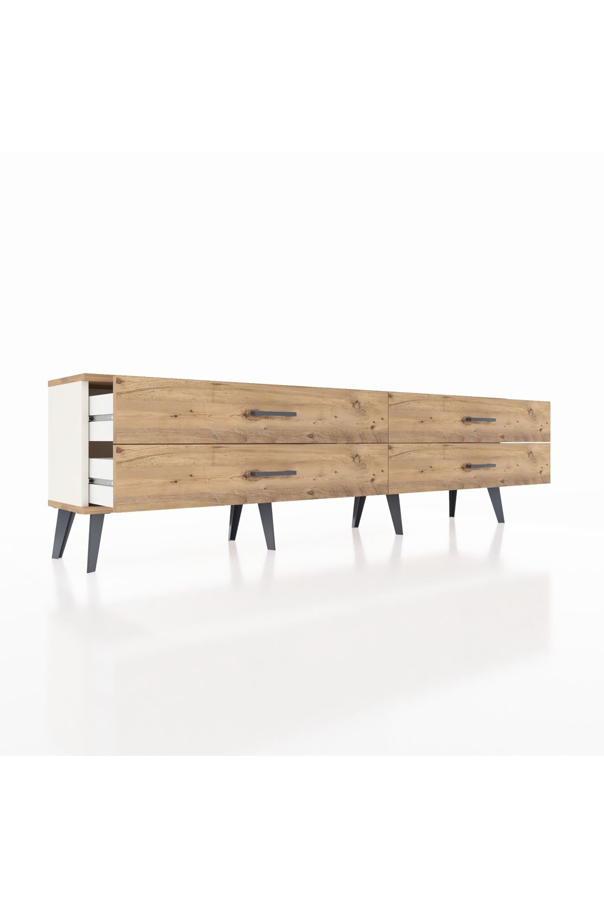 Arges TV Ünitesi 4 Çekmeceli  176x30x51 Aytaşı-Çam/Çam