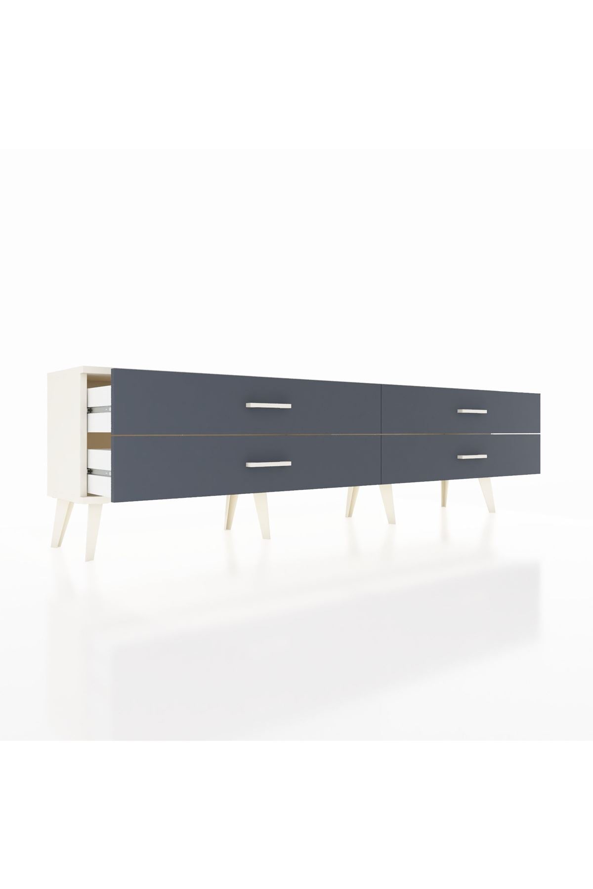 Arges TV Ünitesi 4 Çekmeceli  176x30x51 Aytaşı-Aytaşı/Antrasit