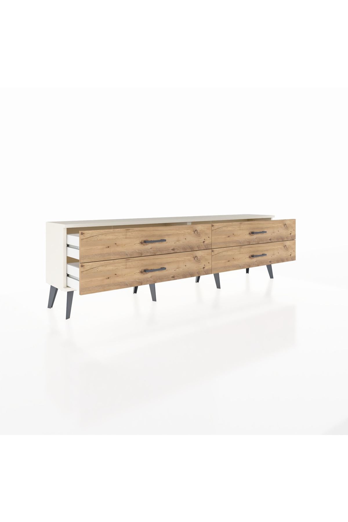 Arges TV Ünitesi 4 Çekmeceli  176x30x51 Aytaşı-Aytaşı/Çam