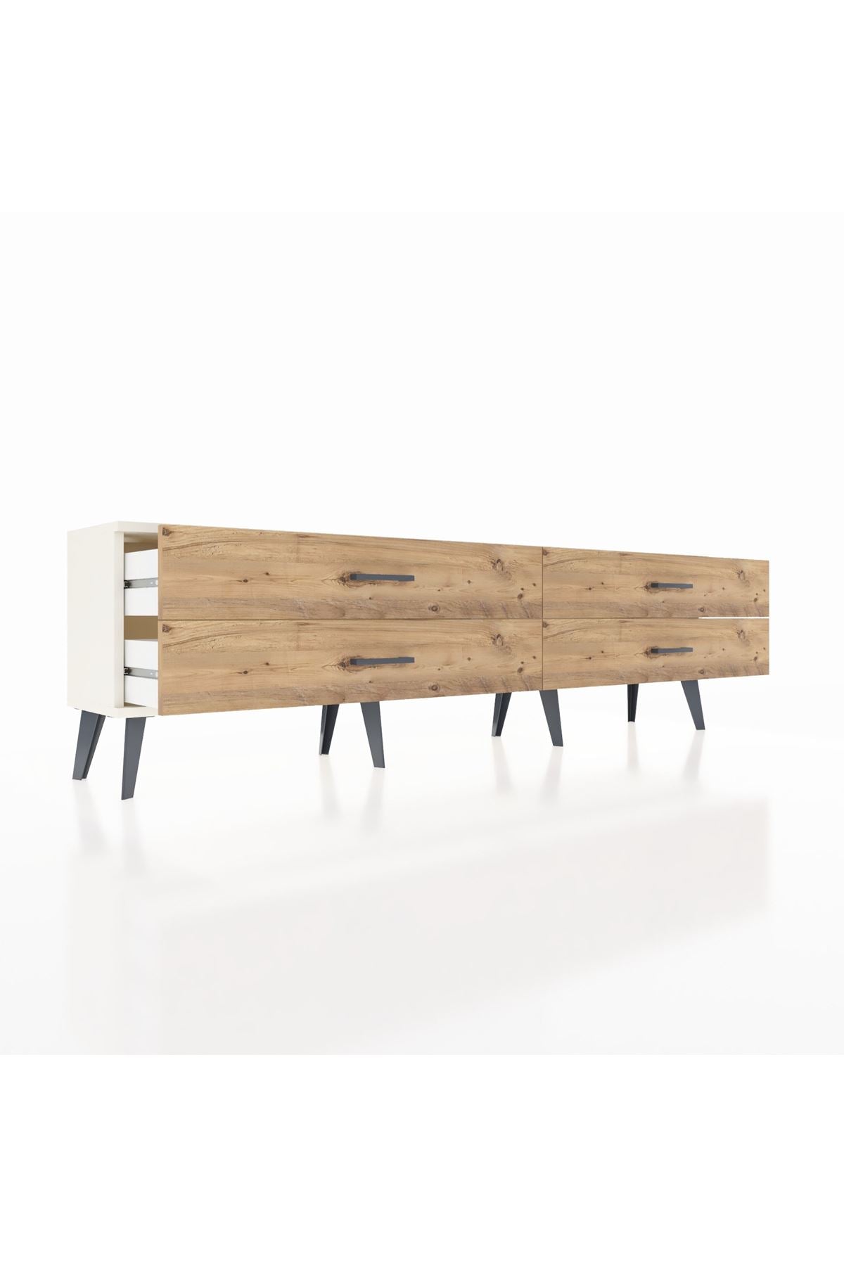 Arges TV Ünitesi 4 Çekmeceli  176x30x51 Aytaşı-Aytaşı/Çam