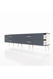 Arges TV Ünitesi 4 Çekmeceli  176x30x51 Aytaşı-Antrasit/Antrasit