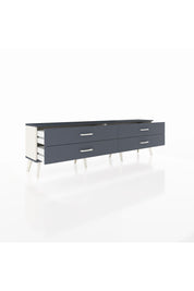 Arges TV Ünitesi 4 Çekmeceli  176x30x51 Aytaşı-Antrasit/Antrasit