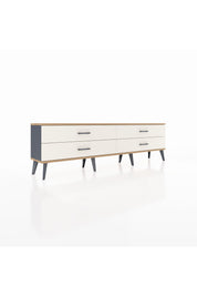 Arges TV Ünitesi 4 Çekmeceli  176x30x51 Antrasit-Çam/Aytaşı