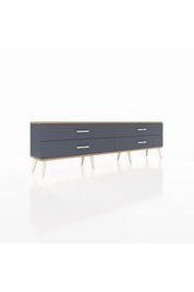 Arges TV Ünitesi 4 Çekmeceli  176x30x51 Antrasit-Çam/Antrasit