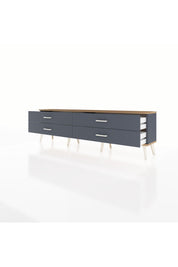 Arges TV Ünitesi 4 Çekmeceli  176x30x51 Antrasit-Çam/Antrasit