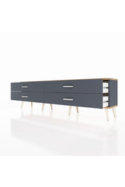 Arges TV Ünitesi 4 Çekmeceli  176x30x51 Antrasit-Çam/Antrasit