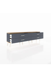 Arges TV Ünitesi 4 Çekmeceli  176x30x51 Antrasit-Çam/Antrasit