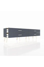 Arges TV Ünitesi 4 Çekmeceli  176x30x51 Antrasit-Aytaşı/Antrasit