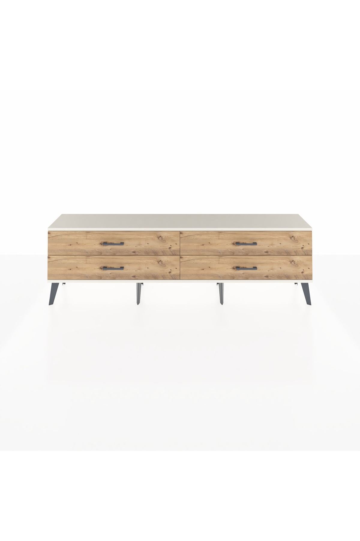 Arges TV Ünitesi 4 Çekmeceli  176x30x51 Antrasit-Aytaşı/Çam