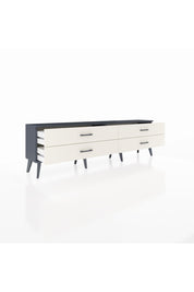 Arges TV Ünitesi 4 Çekmeceli  176x30x51 Antrasit-Antrasit/Aytaşı