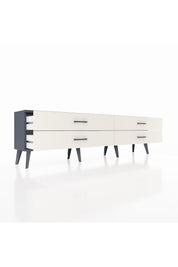 Arges TV Ünitesi 4 Çekmeceli  176x30x51 Antrasit-Antrasit/Aytaşı