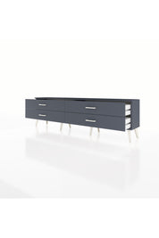 Arges TV Ünitesi 4 Çekmeceli  176x30x51 Antrasit-Antrasit/Antrasit