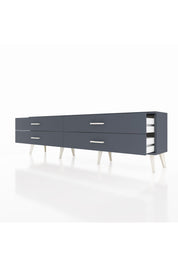 Arges TV Ünitesi 4 Çekmeceli  176x30x51 Antrasit-Antrasit/Antrasit