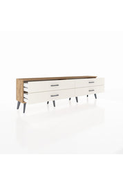 Arges TV Ünitesi 4 Çekmeceli  176x30x51 Çam-Çam/Aytaşı