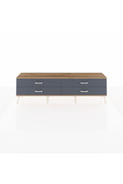 Arges TV Ünitesi 4 Çekmeceli  176x30x51 Çam-Çam/Antrasit