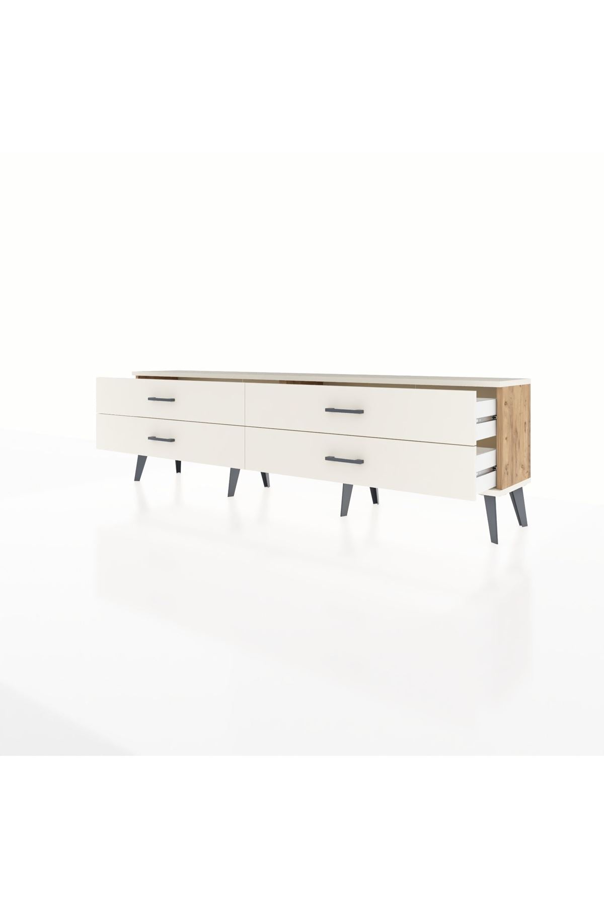 Arges TV Ünitesi 4 Çekmeceli  176x30x51 Çam-Aytaşı/Aytaşı