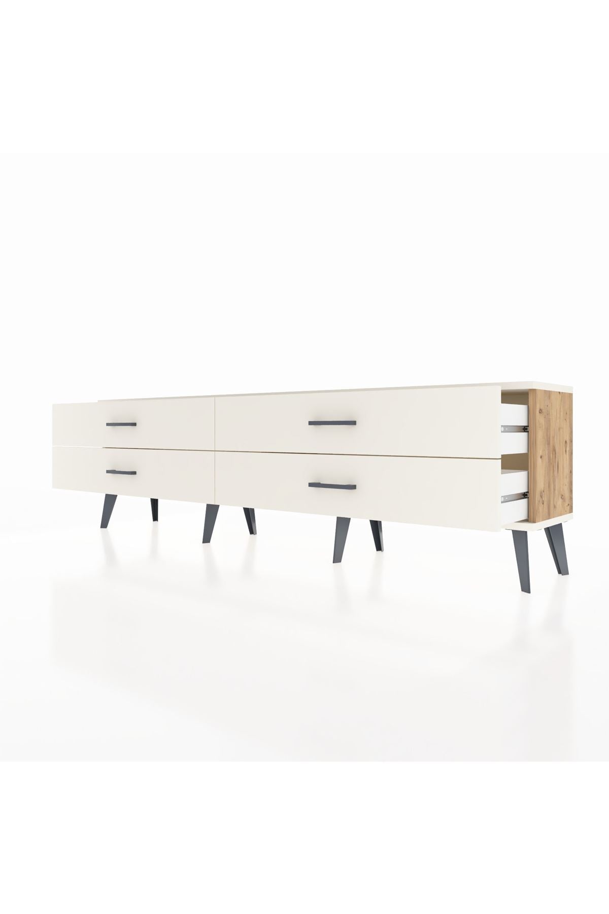 Arges TV Ünitesi 4 Çekmeceli  176x30x51 Çam-Aytaşı/Aytaşı