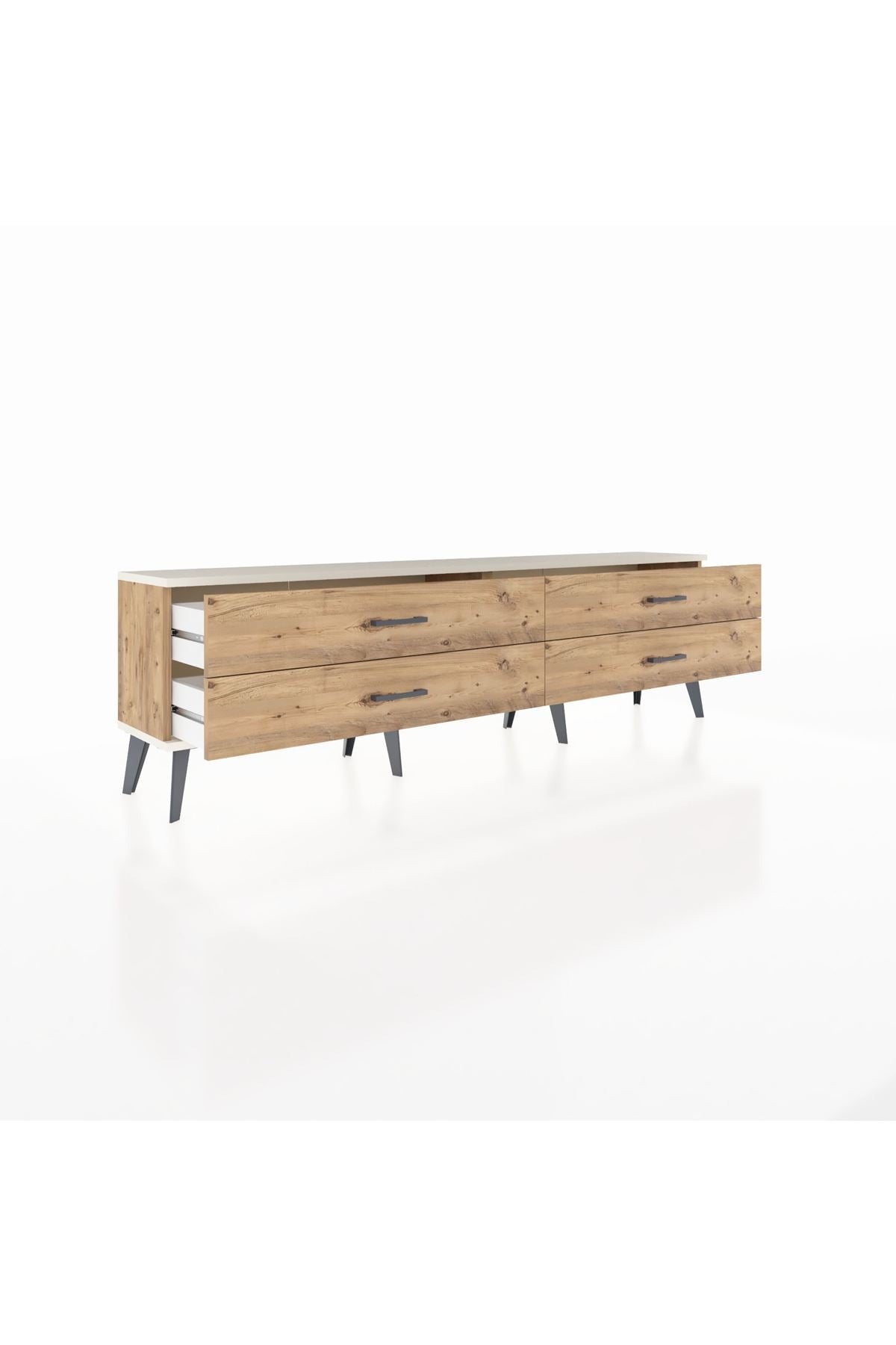 Arges TV Ünitesi 4 Çekmeceli  176x30x51 Çam-Aytaşı/Çam