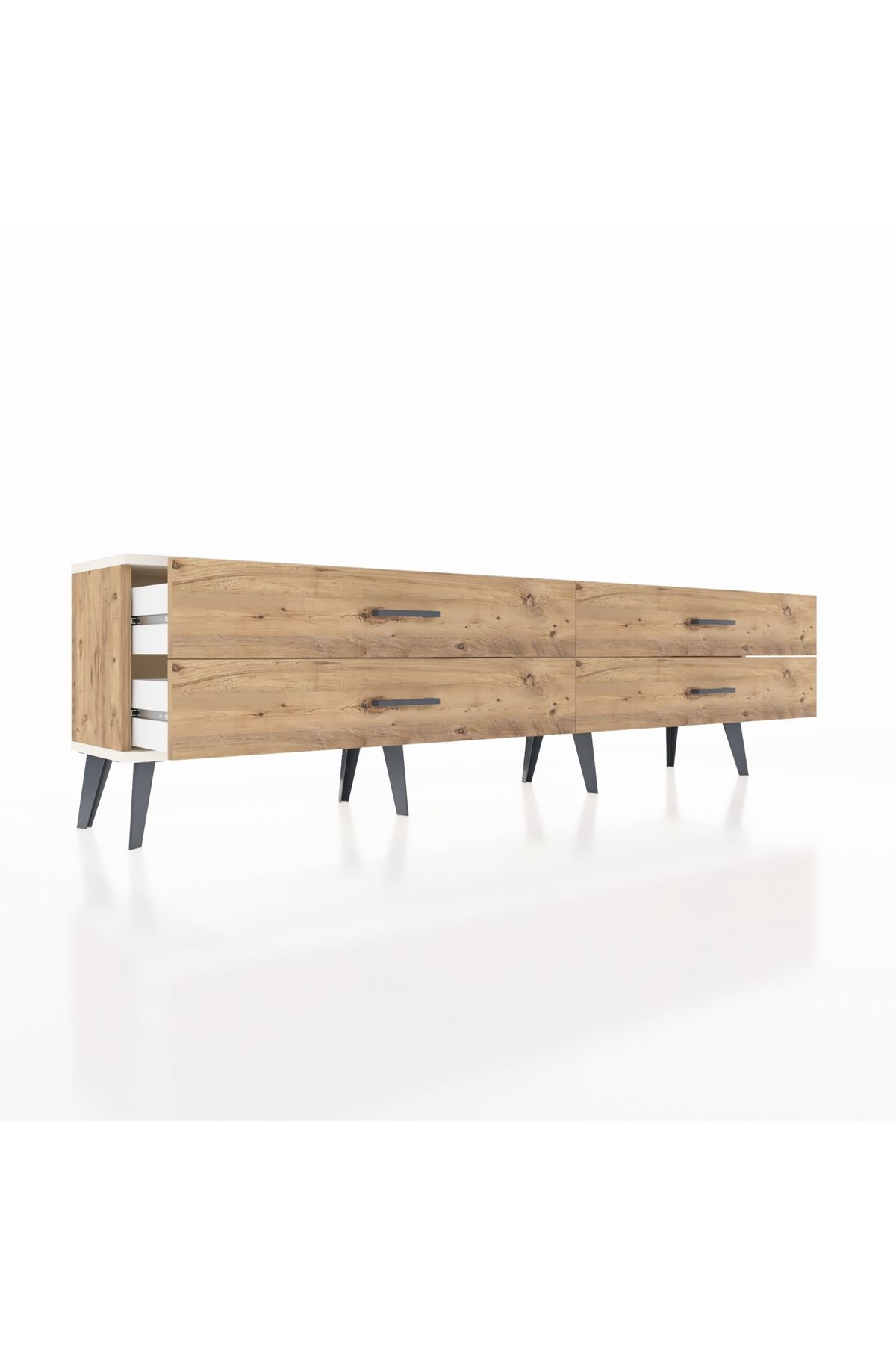Arges TV Ünitesi 4 Çekmeceli  176x30x51 Çam-Aytaşı/Çam